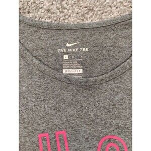 Nike Gray Athletic Tank with Pink' Just Do it 'Graphic